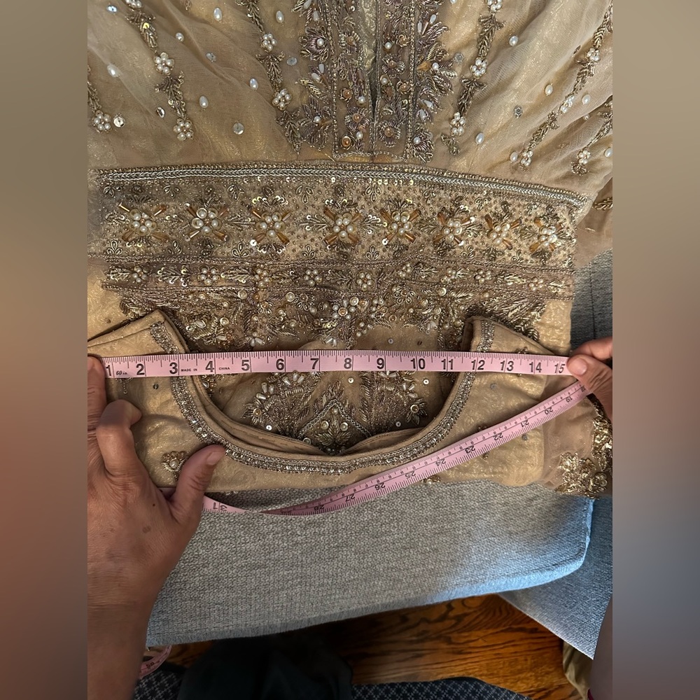 Pakistani/Indian Beautiful reception wedding bridal dress - Picture 11 of 17